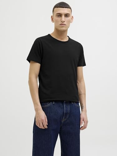 JACK & JONES Herren Jacbasic Crew Neck Tee 2 Pack T Shirt, Schwarz, XL EU – Ansicht 5