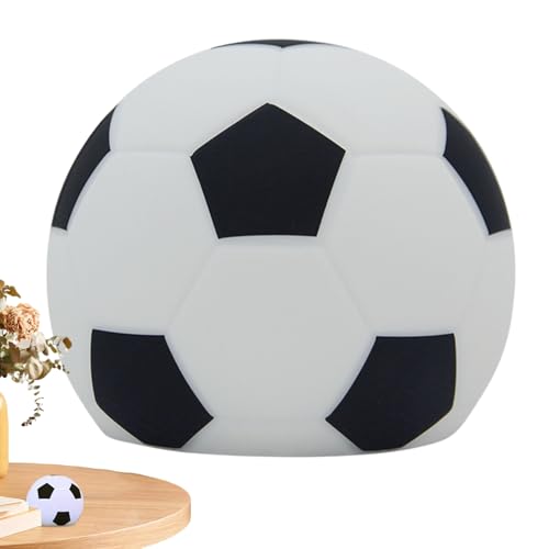 Générique Lampe Football | Éclairage En Silicone Rechargeable 7 Couleurs,Veilleuse Apaisante en Forme de Ballon de Foot | Pour Maison Bureau Bar Fête Salon...