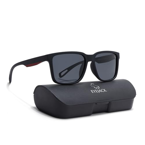 Image of EYEJACK by Voyage UV Protected & Polarized Square Sunglasses for Men & Women
