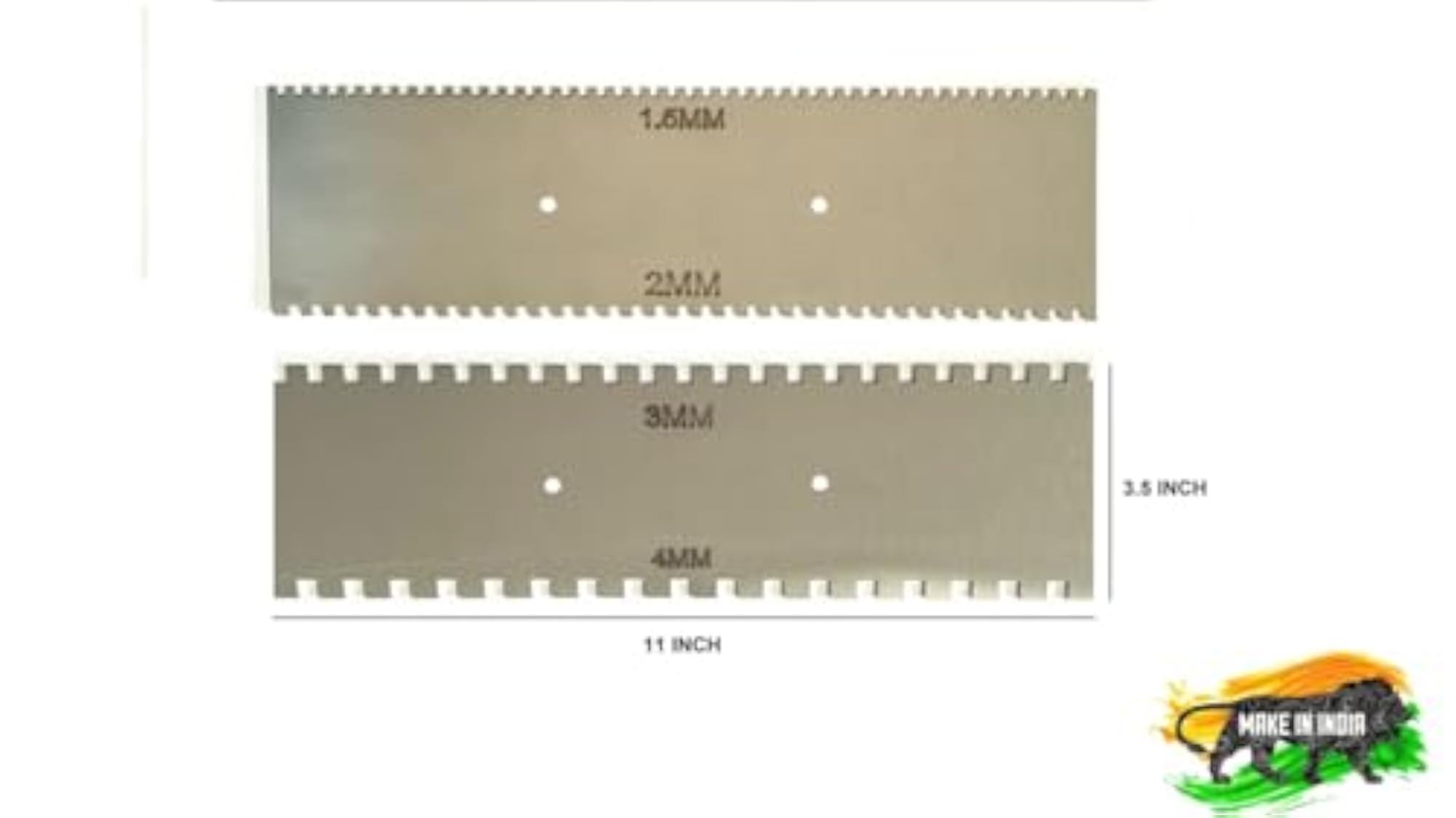 Square Notch Metal Trowel Set for Resin Spreader