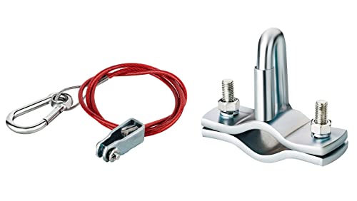 AUTOLIGHT 24 Support pour corde détachable, œillet hollandais + corde arrachante avec anneau de ressort, sécurité de remorque, galvanisé pour caravanes et remorques Cover