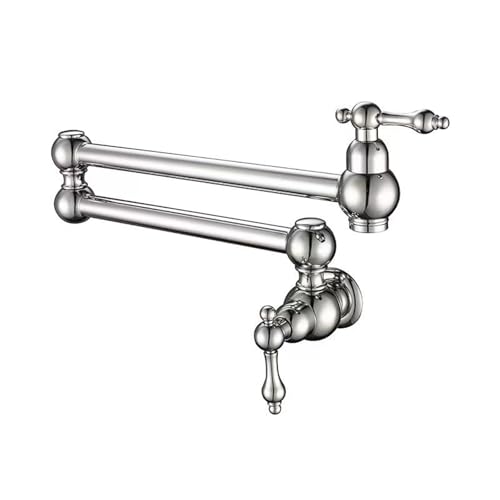 Grifo de pared plegable vintage para fregadero de cocina con agua fría