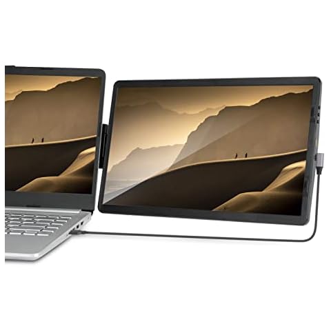 Naievear Portable Monitor,14.1inch FHD 1920 x 1080 External Monitor Second Screen for Laptop PC Smartphone Cover