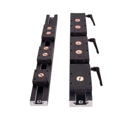 S25HH0 Blackening Built-in Dual-axis Linear Guide Rail Aluminum Roller Bearing Industrial Track SGR15N Guide+SGB15N 3/4/5 Wheel Slider(SGB15N-4 Wheel,850mm)
