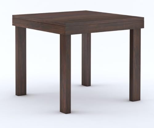Image of MAMTA DECORATION Solid Sheesham Wood 4 Seater Dining Table Set | Four Seater Dinner Table with 4 Cushions Chairs | Dinning Table Set 4 Seater for Living Room, Hotels & Restaurant (Walnut Finish)