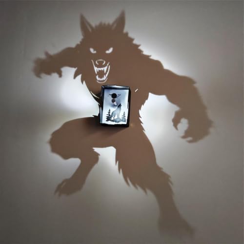 Apliques de pared góticos y luces de pared recargables de Halloween tipo Shadow