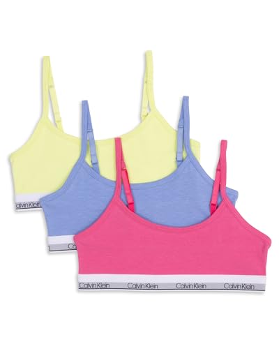 Calvin Klein Girls' Crop Bra Three Pack
