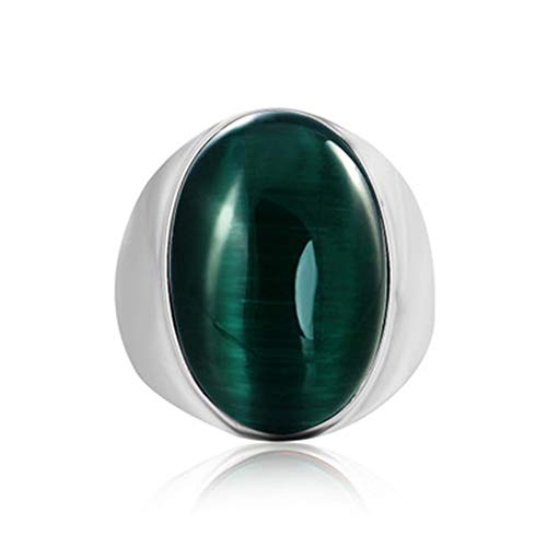 PAURO Anello da Uomo Ovale in Acciaio Inossidabile...