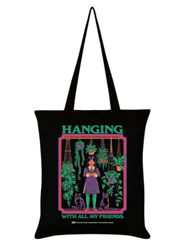 Sac fourre-tout noir Steven Rhodes All My Friends en toile suspendre