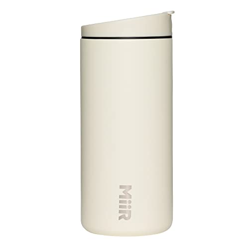 MiiR Flip Traveler 12oz - Double-Wall Vacuum Insulated with Flip Lid, BPA-Free Stainless Steel Construction, Insulated Tumbler for Hot or Cold Drinks