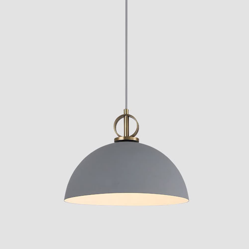 HXYSXHJUO Industrial Macaron Pendant Light Fixture - Adjustable Height Aluminum Chandelier for Kitchen Island, Dining Room, and Restaurant(E,40cm)