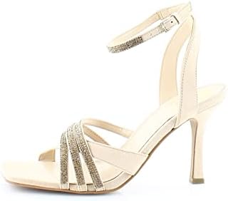 Vince Camuto Women's Footwear Women's Brevern Ankle Strap Sandal Heeled, Biscuit, 7.5 | Image 1