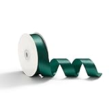 red satin double faced ribbon Taille : Ruban de satin de 2,5 cm de large – 45 mètres par rouleau, sans rupture ni jointure. Idéal pour les emballages cadeaux, les décorations florales et tous vos projets créatifs