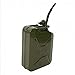 Teekland 5 Gallon 20L Metal Gas Tank Can (US Stardard) Gas Can Power Emergency Backup Tank with Flexible Spout Green (1)