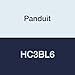Panduit HC3BL6 Hinged Duct Cover, PVC, 3" x 6