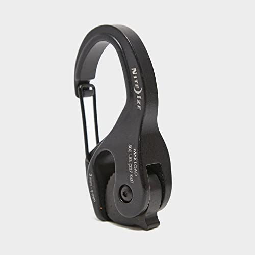 Nite Ize Camjam Xt Aluminum Rope Tightener, Large Versatile Tie Down Cam Mechanism With Carabiner Clip + 500 Lb Load Limit #TOP2