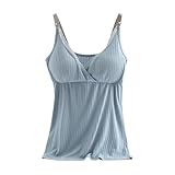 Occasion : Sous-vêtement pour femme, grande taille, débardeur d\'allaitement doux et confortable, coupe balconnet AH, bleu, 3XL