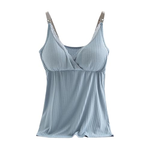 Sous-vêtement pour femme, grande taille, débardeur d'allaitement doux et confortable, coupe balconnet AH, bleu, 3XL