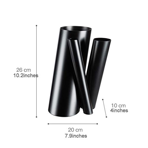 Modélisation créative floral oeuvre artificielle vase métal - 8