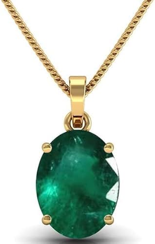 Émeraude naturelle en médaillon plaqué or contre les bijoux ternes