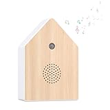 Dhqkqg Vogelgezwitscher Box, Vogelgezwitscher Box Bewegungsmelder mit Wandhalterung, Naturgeräusche Box Vogelgezwitscher, für Gäste WC Bad Spa und Entspannung, B