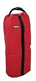 Showman Red Durable Nylon Halter Bridle Rein Handle Front Zipper Carry Bag