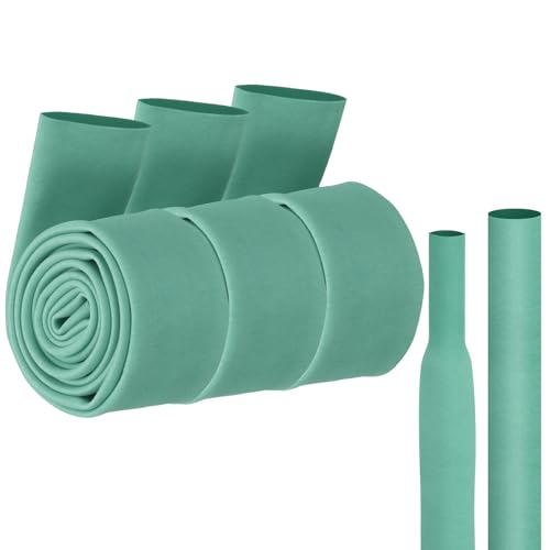 Lot de 3 gaines thermorétractables de 1m vert givré diamètre 20mm antidérapantes