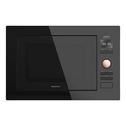 Cecotec Built-in Digital Microwave GrandHeat 2590 Built-in BlackRose. 900 W, incorporato, 25 litri, 8 funzioni preimpostate, avvio rapido, timer