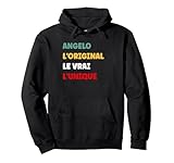 Cadeau Angelo personnalisé rigolo Homme humoristique. Un design idéal pour les Angelo nom. Original pour la meilleur Angelo du monde. Idée de cadeau de pour Angelo garçon prénom. Je suis un Angelo Homme.