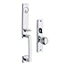 Baldwin 6562.ENTR New York Single Cylinder Mortise Handleset Trim Set, Polished Chrome