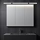 SEBSON LED Spiegelleuchte 120cm Bad IP44 - Schrankmontage, Spiegel Klemmleuchte - neutralweiß 4000K 12W 1550lm - Spiegel Licht 360°, 1200x117x50mm
