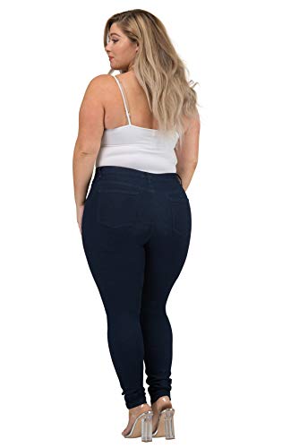 LOVER BRAND FASHION High Waisted Women Petite-Plus Size (1XL-4XL) Stretch Colored Jeans Pants4