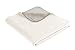 Produktbild biederlack AmazonUkkitchen Duo-Überwurf, Baumwoll-Mischgewebe, Einzelbett, Baumwollmischung, Ecru/Feather, 49 x 37 x 12 cm