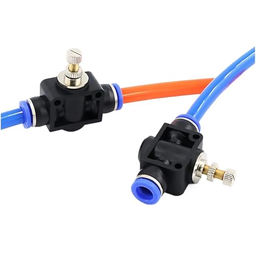 Accesorios neumáticos SA-8 de 8 mm con válvula de control de flujo de agua y aire 4