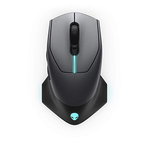 Alienware Wired/Wireless Gaming Mouse AW610M: 16000 DPI Optical Sensor - 350 Hour Rechargeable