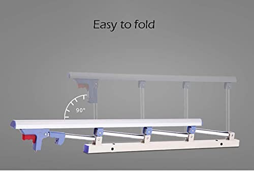Barandilla de cama plegable con protector lateral anticaídas para discapacitados 3