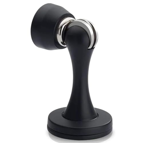 Door Stopper Magnetic Door Stops Wall Floor Mounted Door Catch Solid Metal Magnetic Door Holder Keep Your Door Open 1 Pack Black