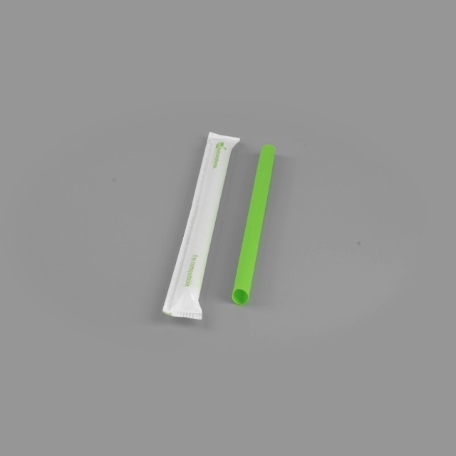 Pitillos desechables sostenibles verde 9.1 pulgadas 2000 unidades miniatura 7