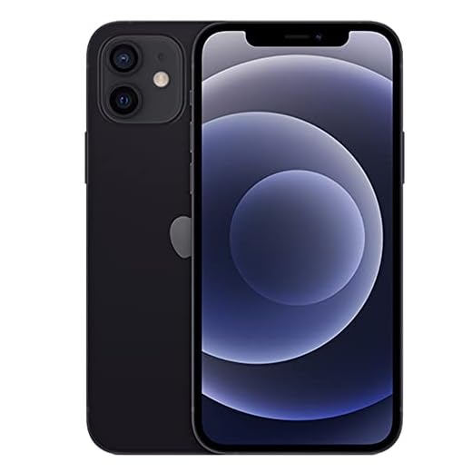 Apple iPhone 12, 64GB, Negro - Desbloqueado (Reacondicionado Premium)