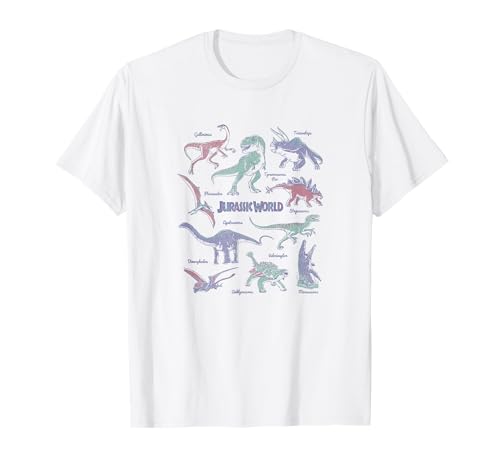 T-shirt Jurassic World dinosaures coton durable contre les vêtements qui vrillent