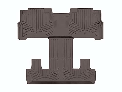 WeatherTech FloorLiner HP Custom Fit Floor Mats for Chevrolet Tahoe - Two Piece - 2nd and 3rd Row Coverage, Cocoa (476070IM)
