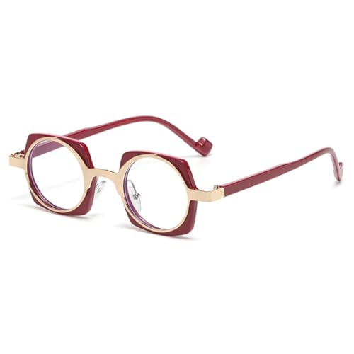 Verres transparents anti-lumière bleue sur lunettes de soleil rétro pour femmes
