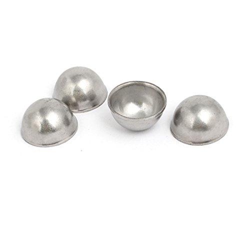 Aexit Staircase 304 Construction Hardware Stainless Steel Decorative Hemisphere 19mm Dia 1mm Thickness 4pcs Model:89as103qo278