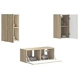 【Dimensions et assemblage】 L'ensemble comprend cinq pièces aux dimensions respectives de 98 x 31 x 29,5 cm, 78,5 x 31 x 30 cm, 30 x 31 x 60 cm, 30 x 31 x 40 cm, et 39 x 31 x 29,5 cm. Deux personnes sont recommandées pour le montage, en utilisant une perceuse, un marteau et un tournevis. Idéal pour ceux qui veulent optimiser l'espace au sol, ce meuble offre un rangement pratique avec un montage mural pour maximiser la fonctionnalité.