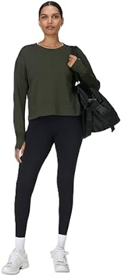 Sweaty Betty Women's After Class Cropped Crewneck Sweatshirt – Nori Green, Medium