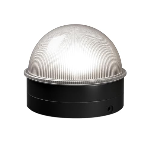 Classy Caps Summit Chain Link Solar Post Cap - Fits 2 2.5 & 3 Diameter Fence Posts - Black ABS - High Output LED Easy DIY Brilliant White Light Ideal for Chainlink Fence (Black)