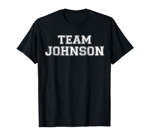Funny Family Sports Team Johnson Last Name Johnson T-Shirt