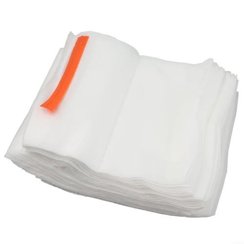 Desiumite 100 bolsas reutilizables para cultivo de frutas para protección de plantas, tela no tejida, cubierta de plantas de jardín, malla para uvas, manzanas, melocotones, peras, 18 x 20 cm, color