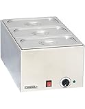 Acero inoxidable Casselin CBM3 – baño María con 3 x GN 1/3