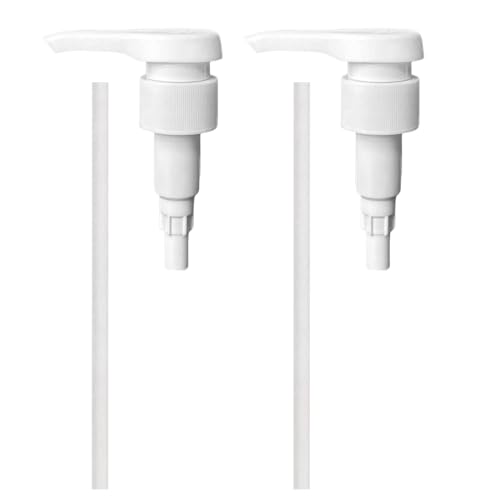2 Stück Dosierpumpe 1l,Pumpspender zum Shampoo,Sirup Spender Derdosierpumpe,Seifenspender Pumpkopf,Universelle Seifenspender Aufsatz,Pumpen Head für Best Body Sirup 28/410 Gewindebehälter Flasche